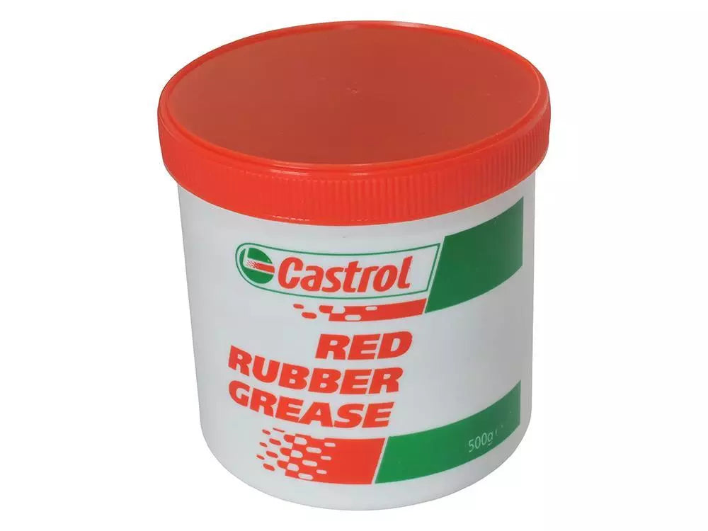 Castrol Red Rubber Grease for Hydraulic Brake and Clutch Components - 500g