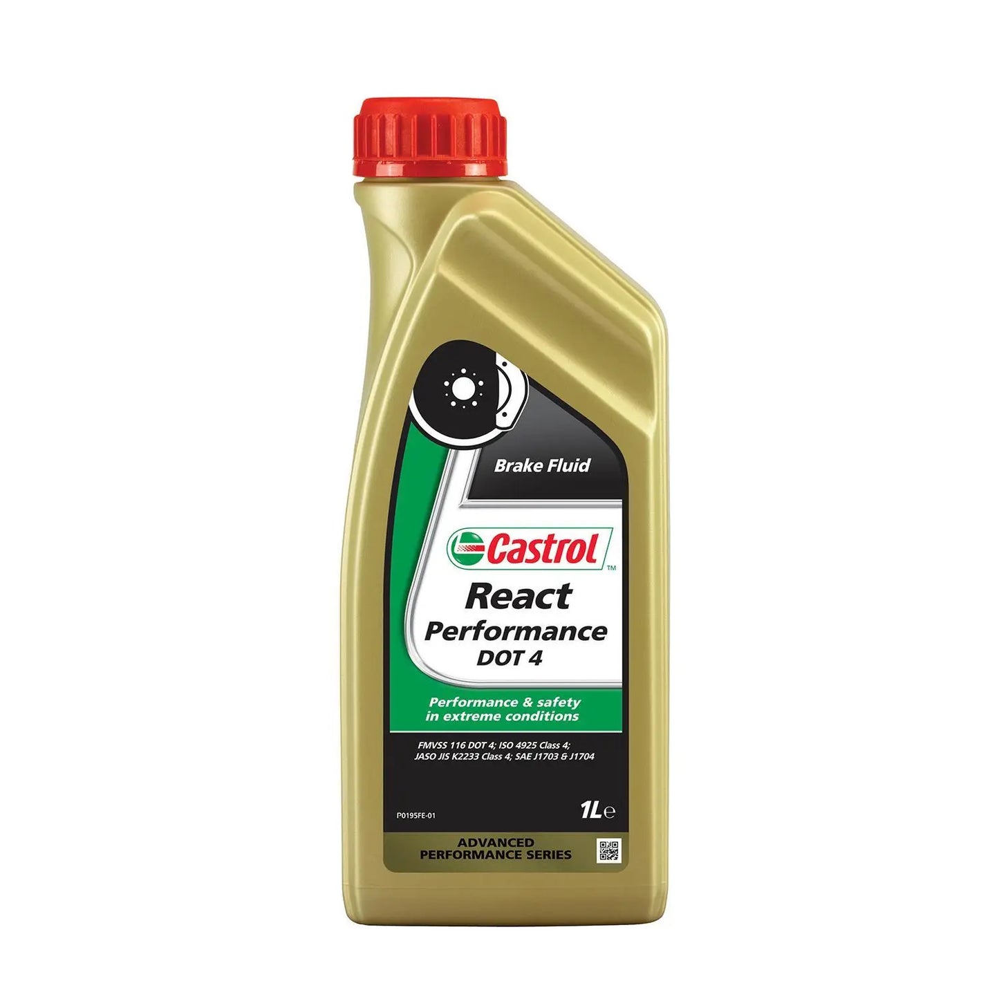 Castrol React Performance DOT 4 Brake Fluid - 1ltr