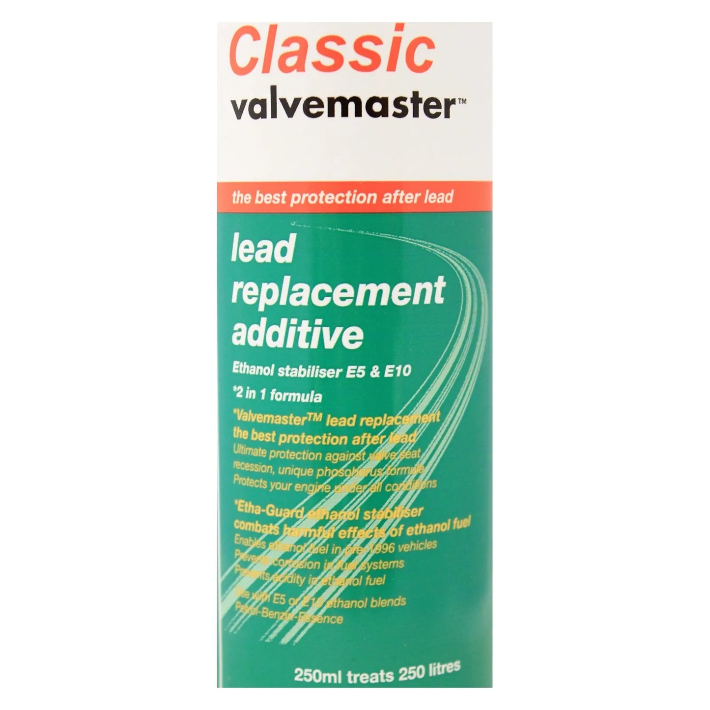 Classic Valvemaster Lead Replacement Fuel Petrol Additive 250ml Treats 250L