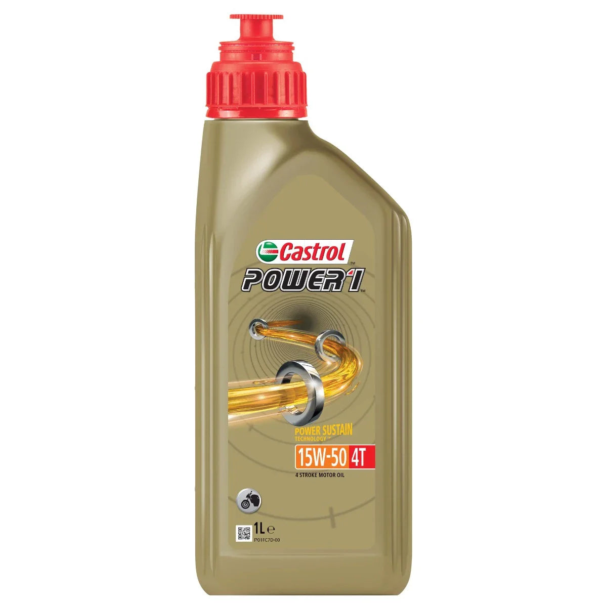 Castrol POWER1 Motorbike 4T 15W-50 Engine Oil 1L