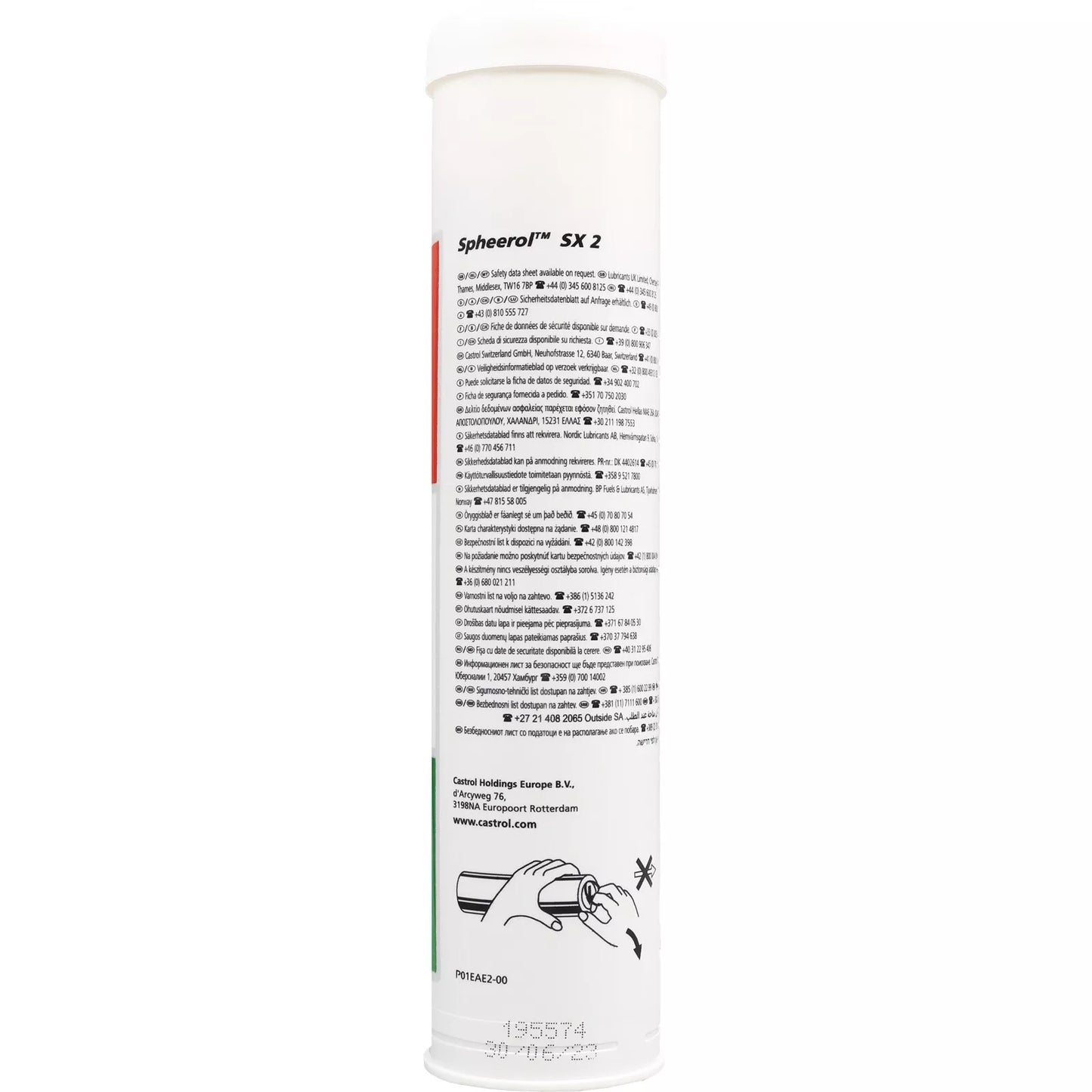 Castrol Spheerol SX 2 Grease Extreme Pressure Water Resistant Lubricant 400g